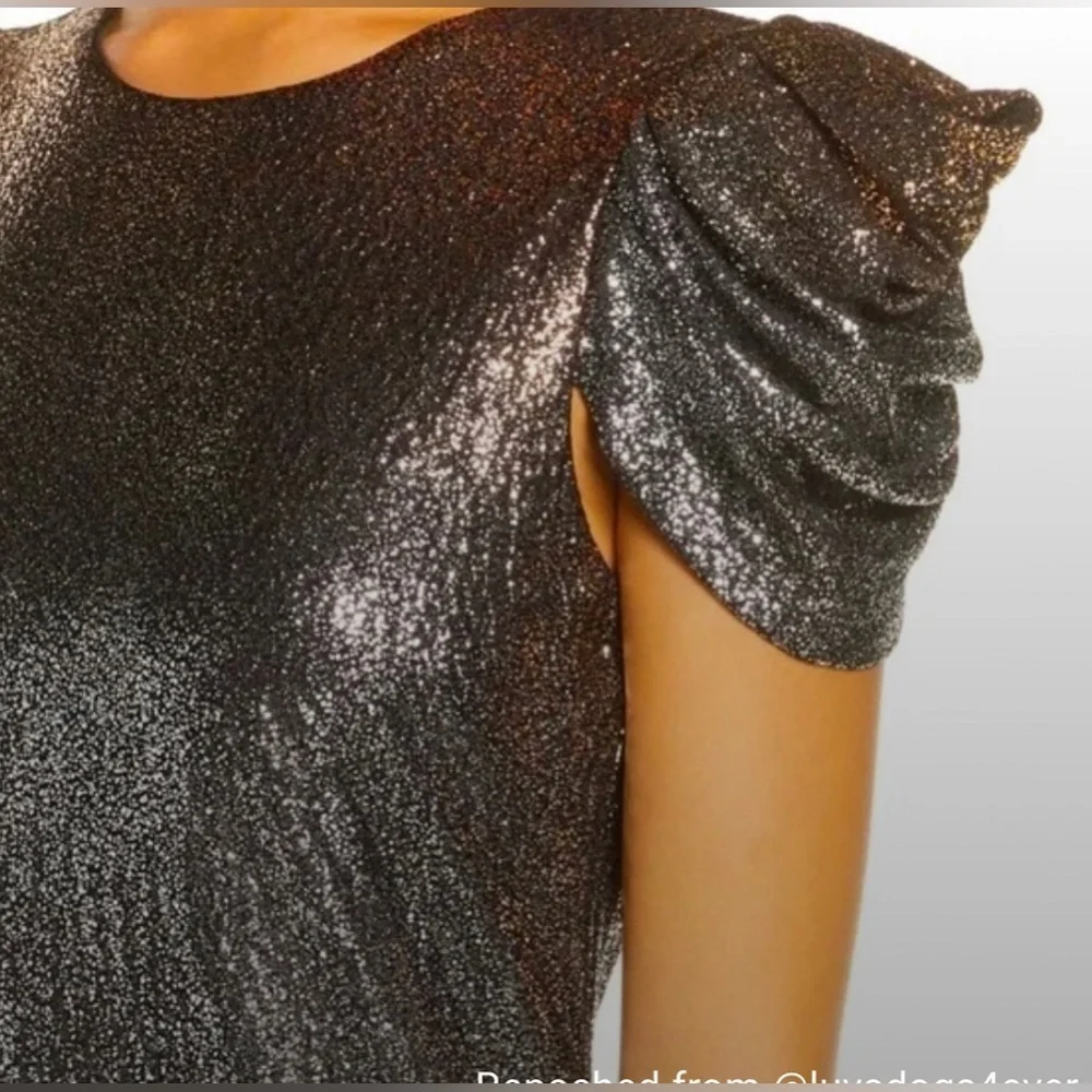 NWT Julia Jordan Ombré Sparkle Dress Silver/Bronze Size 6 - Picture 2 of 7